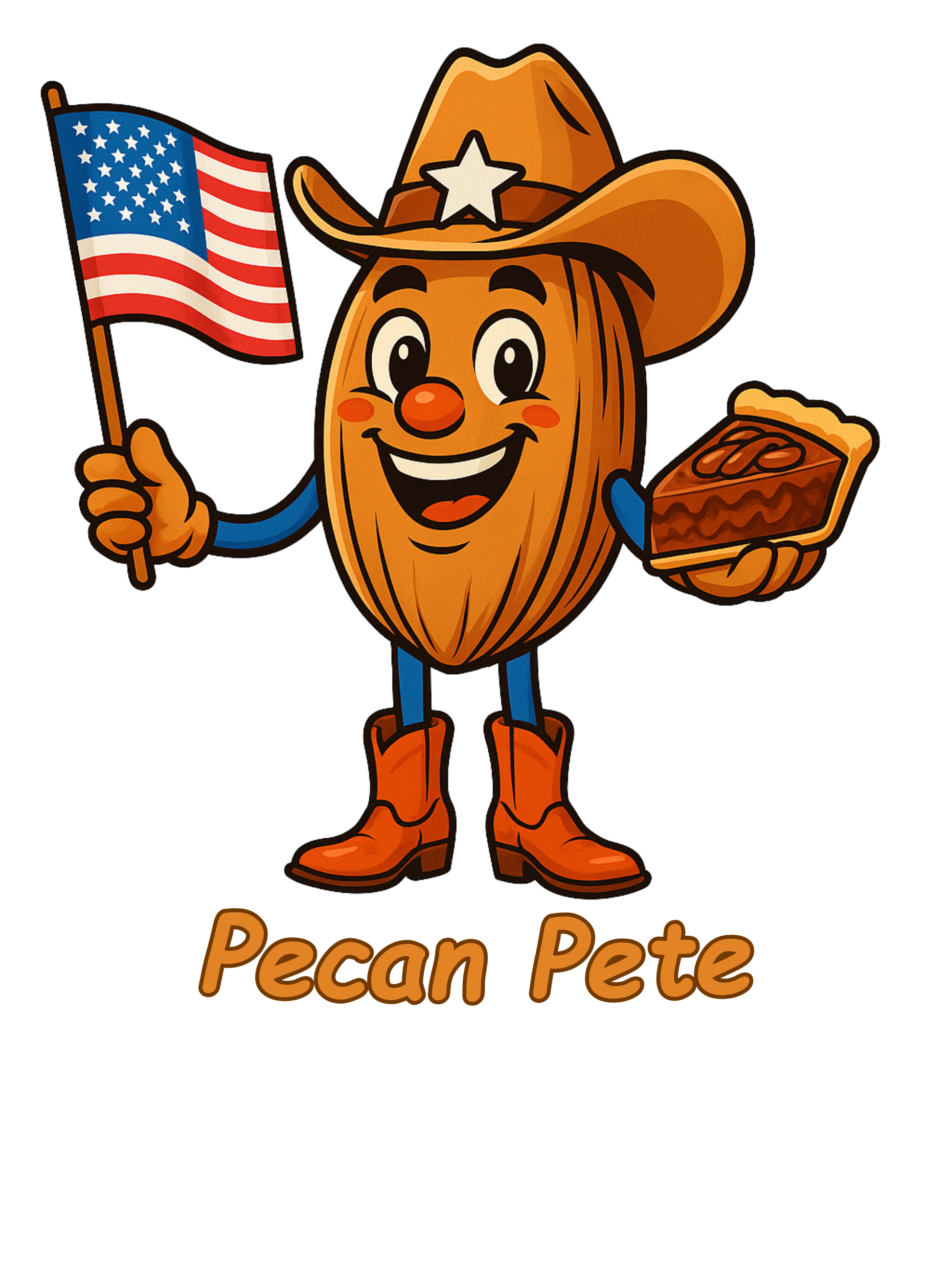 Baseball. Hot Dogs. Pecan Pie. ’Merica. Patriotic Coffee Mug with Pecan Pete