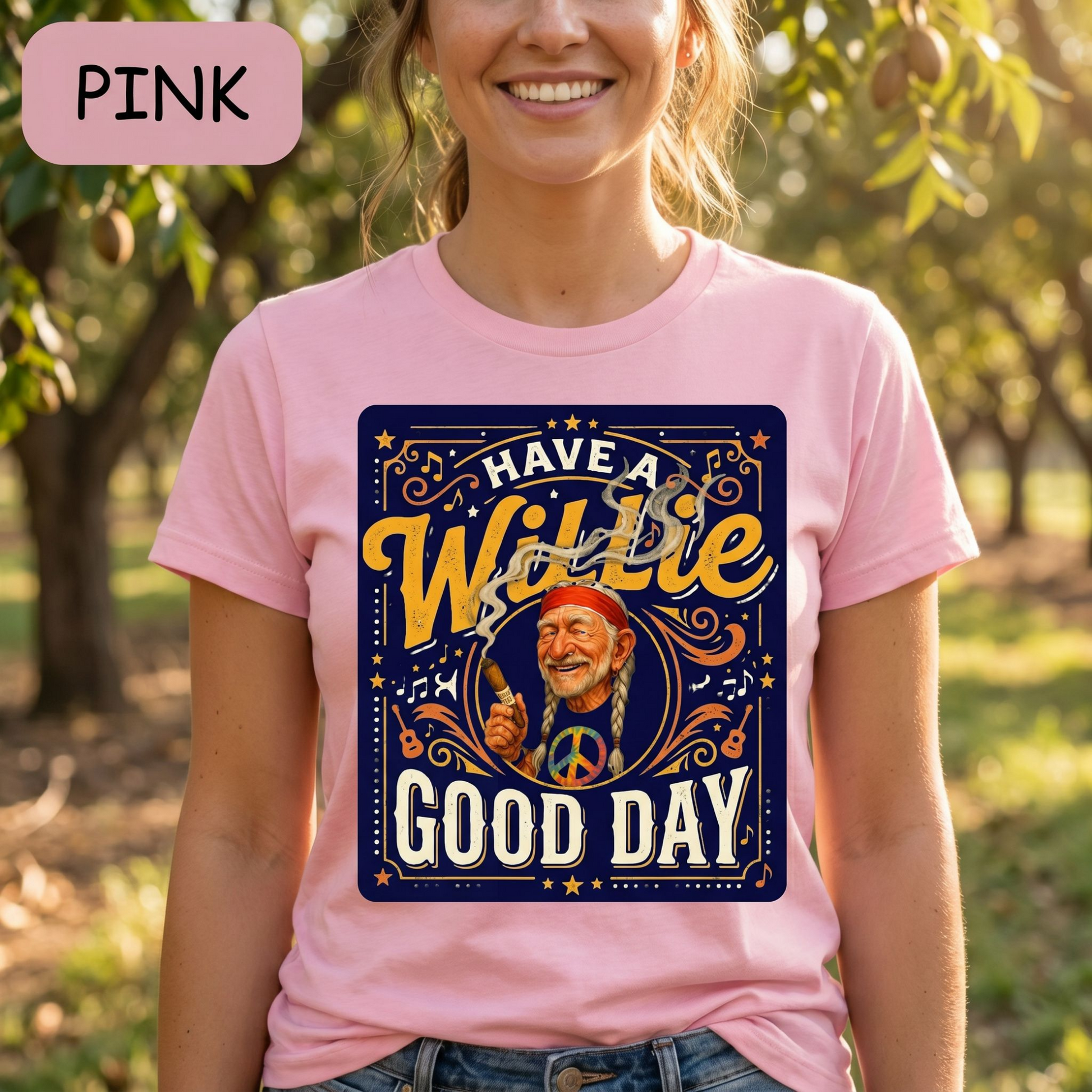 Have a Willie Good Day Shirt • Country Music Tee • Americana Graphic • Retro Western  • Southern Gift Idea • NuttyMerch Vintage Style