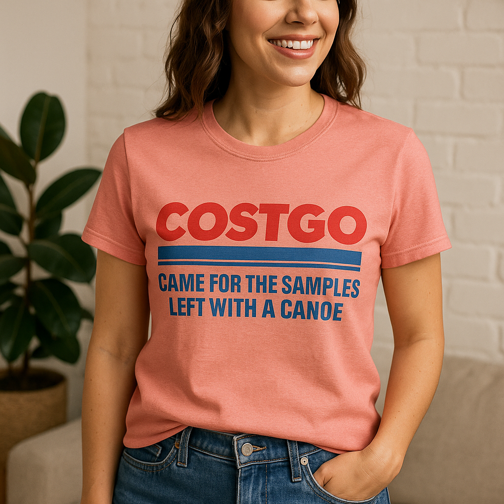 COSTGO™ Tee – Came for the Samples, Left with a Canoe