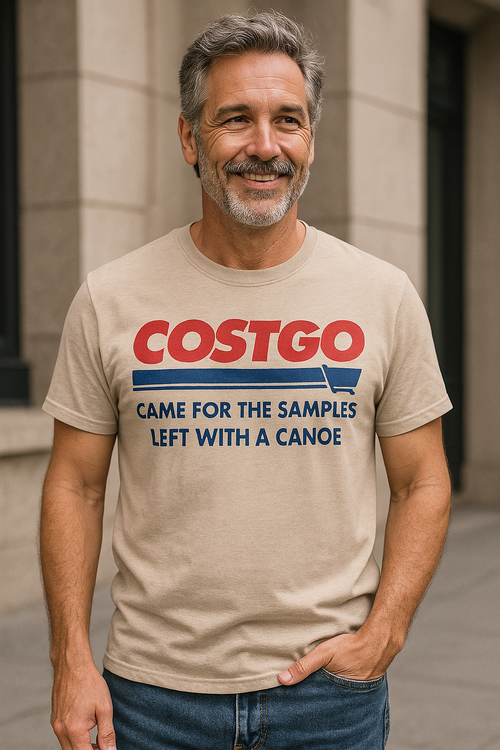 COSTGO™ Tee – Came for the Samples, Left with a Canoe