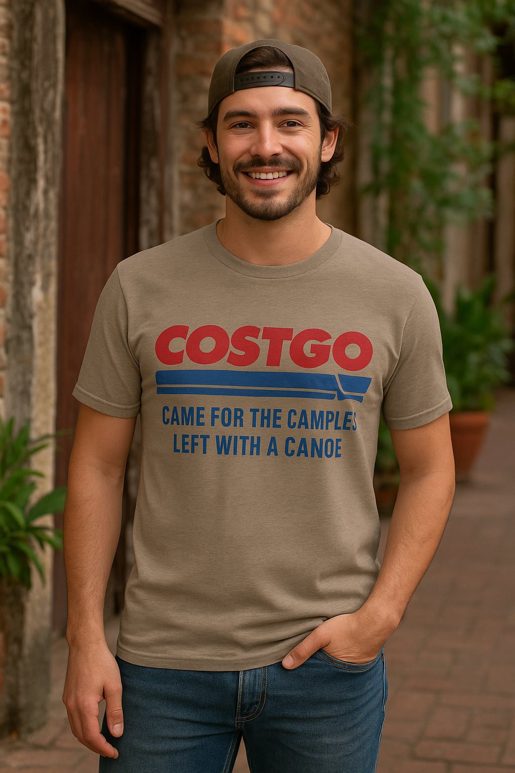 COSTGO™ Tee – Came for the Samples, Left with a Canoe