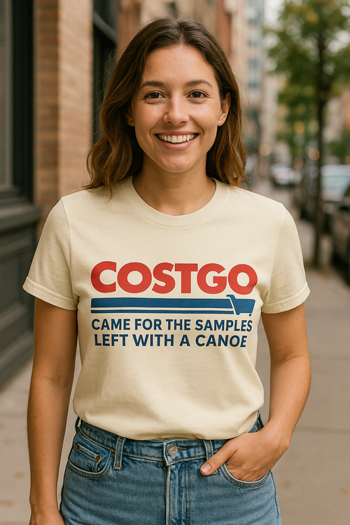 COSTGO™ Tee – Came for the Samples, Left with a Canoe