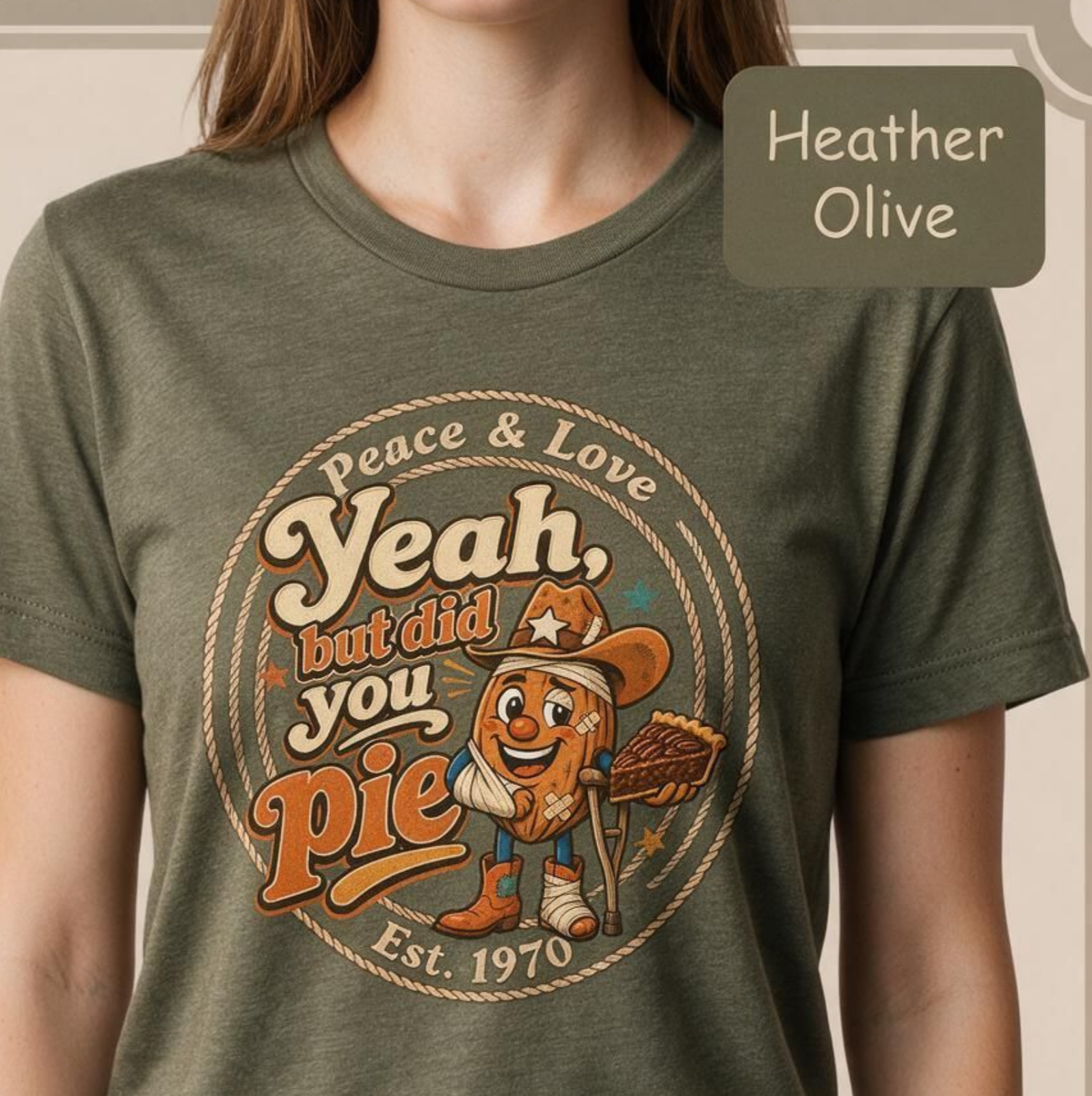 Yeah But Did You Pie T-Shirt | Bandaged Pecan Pete Graphic Tee | Ambulance Food Pun Shirt | Funny NuttyMerch Gift