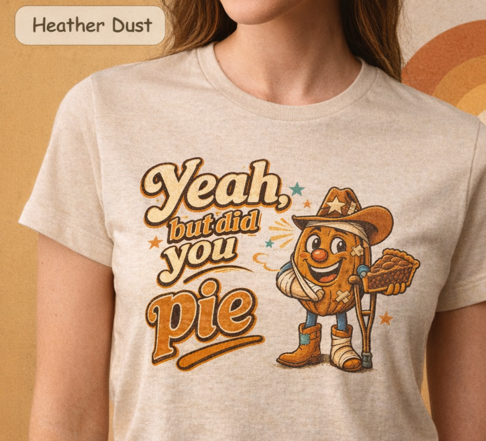 Yeah But Did You Pie T-Shirt | Bandaged Pecan Pete Graphic Tee | Ambulance Food Pun Shirt | Funny NuttyMerch Gift
