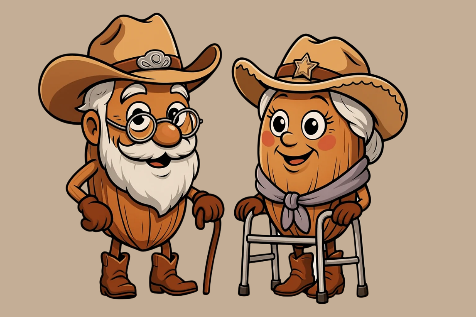 “We Love Our Grandkids. Just Not Before Coffee.” – Funny Grandparent Gift – Pecan Pete & Pattie Design – Witty Coffee Cup