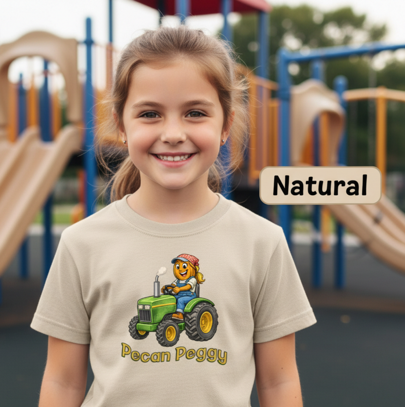 Charming Pecan Peggy T-Shirt | Youth Sizes | Perfect Gift for Nut Lovers