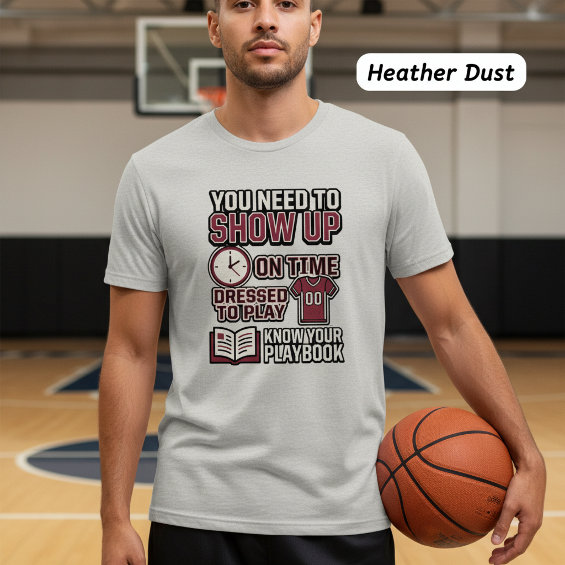 Show Up On Time Sports Shirt | Athlete Discipline Tee | Coach Practice Rules T‑Shirt | Teamwork Mindset Shirt | Game Day Motivation Tee