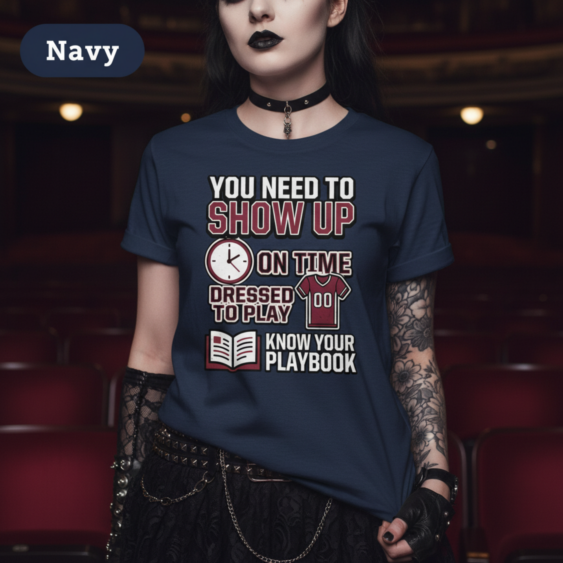 Show Up On Time Sports Shirt | Athlete Discipline Tee | Coach Practice Rules T‑Shirt | Teamwork Mindset Shirt | Game Day Motivation Tee