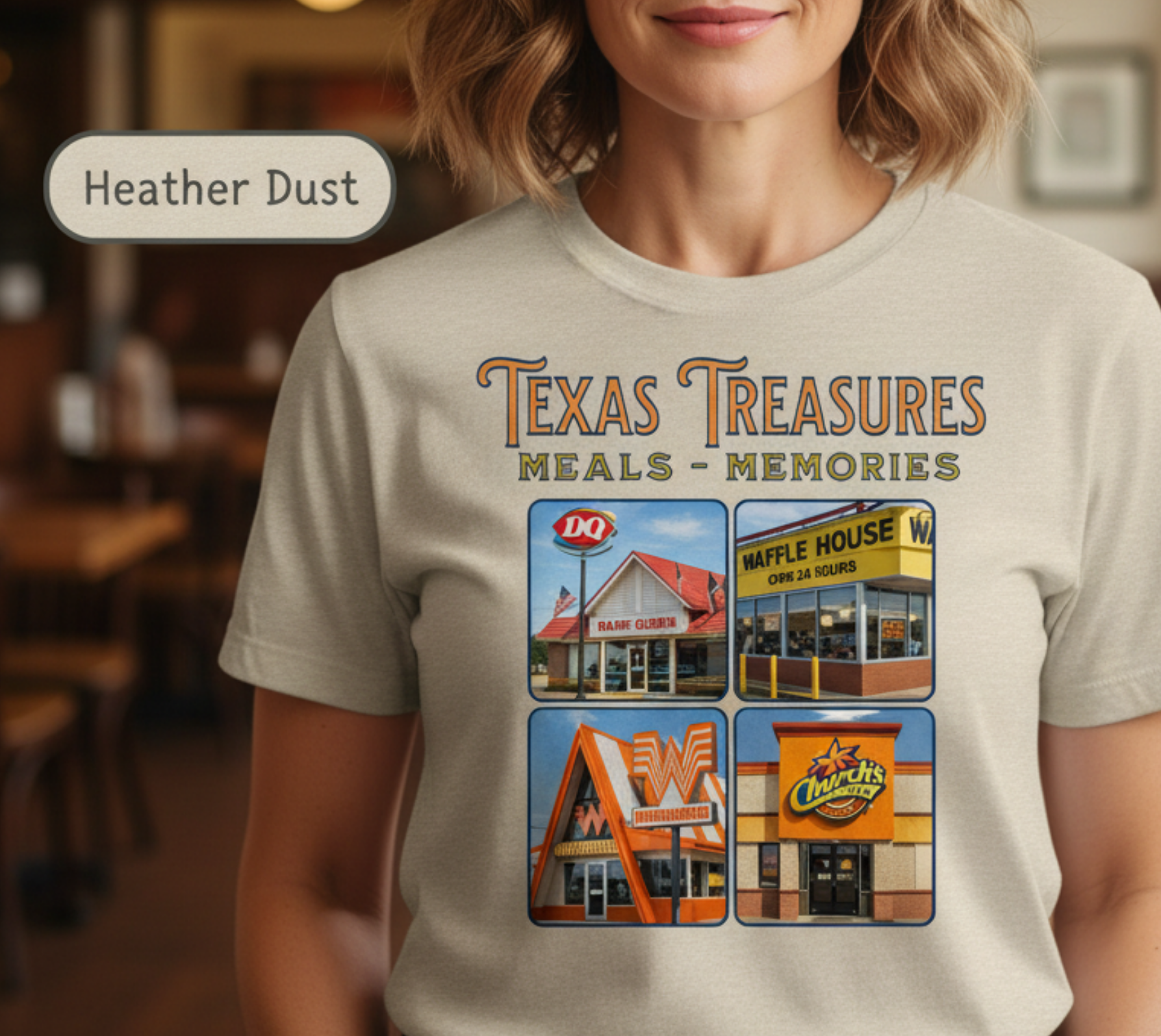 Texas Treasures Tee  |  Iconic Eateries  |  Road Trip  | Lone Star Favorites